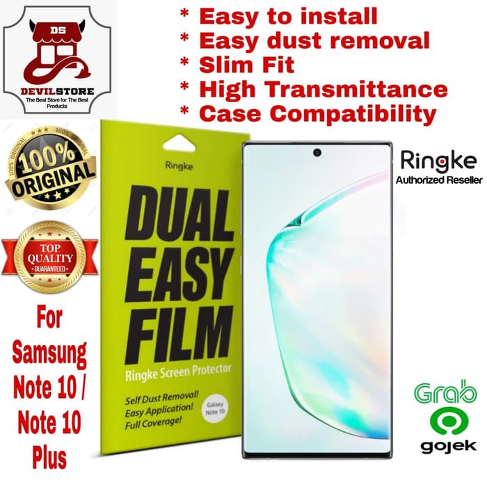 Ringke dual easy screen protector Samsung Note 10 Note 10 Plus