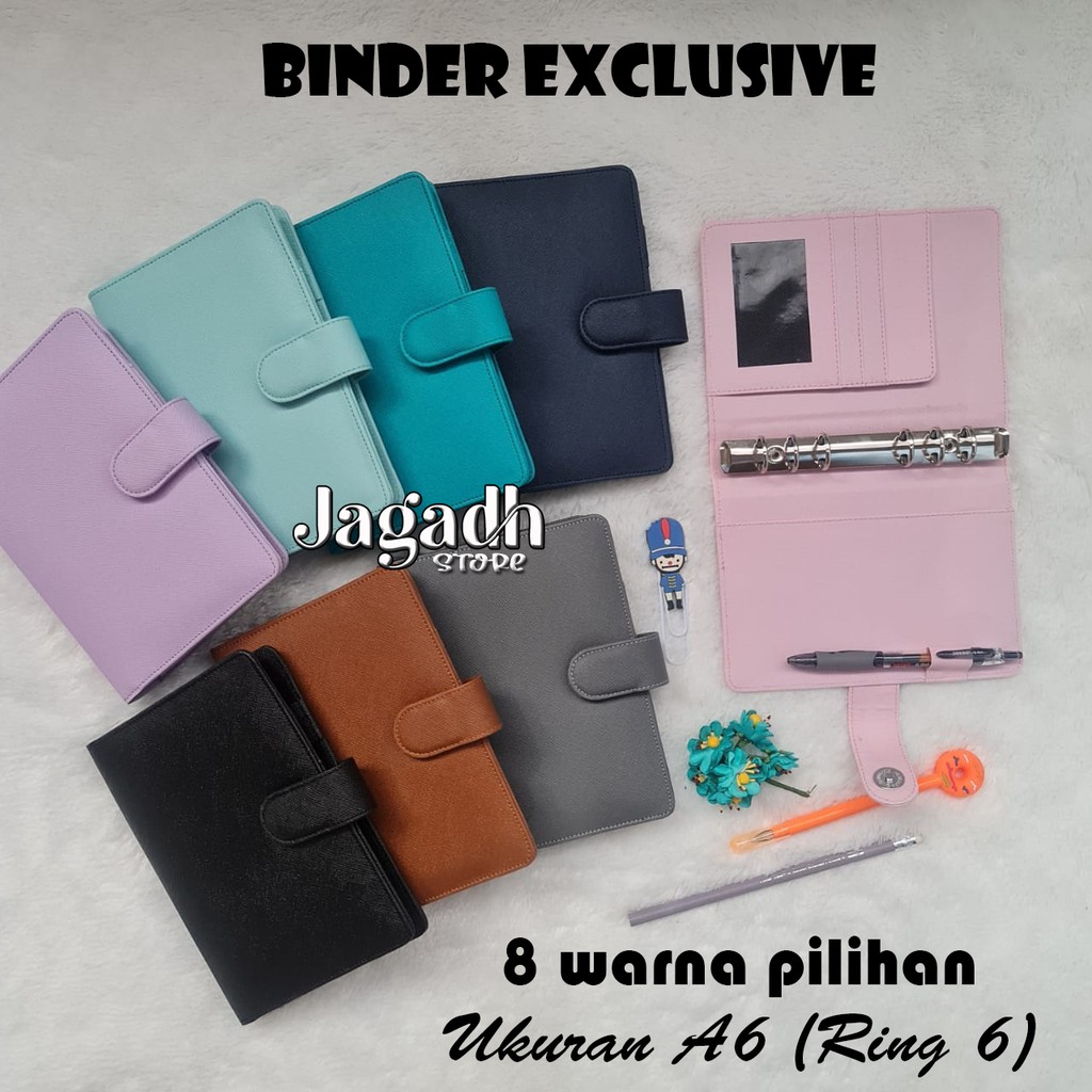 

RB Binder Polos Premium Ukuran A6 Ring 6 Binder Exclusive