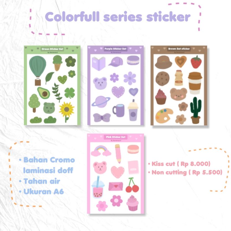 

Colorfull sticker tumblr series