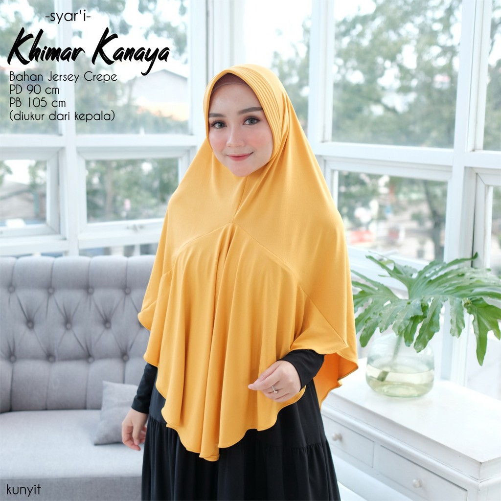 Khimar Dewasa Kanaya by Dianhijab.id - Bahan Jersey Crepe Premium Jilbab Instan Adem Nyaman Dipakai Bisa COD