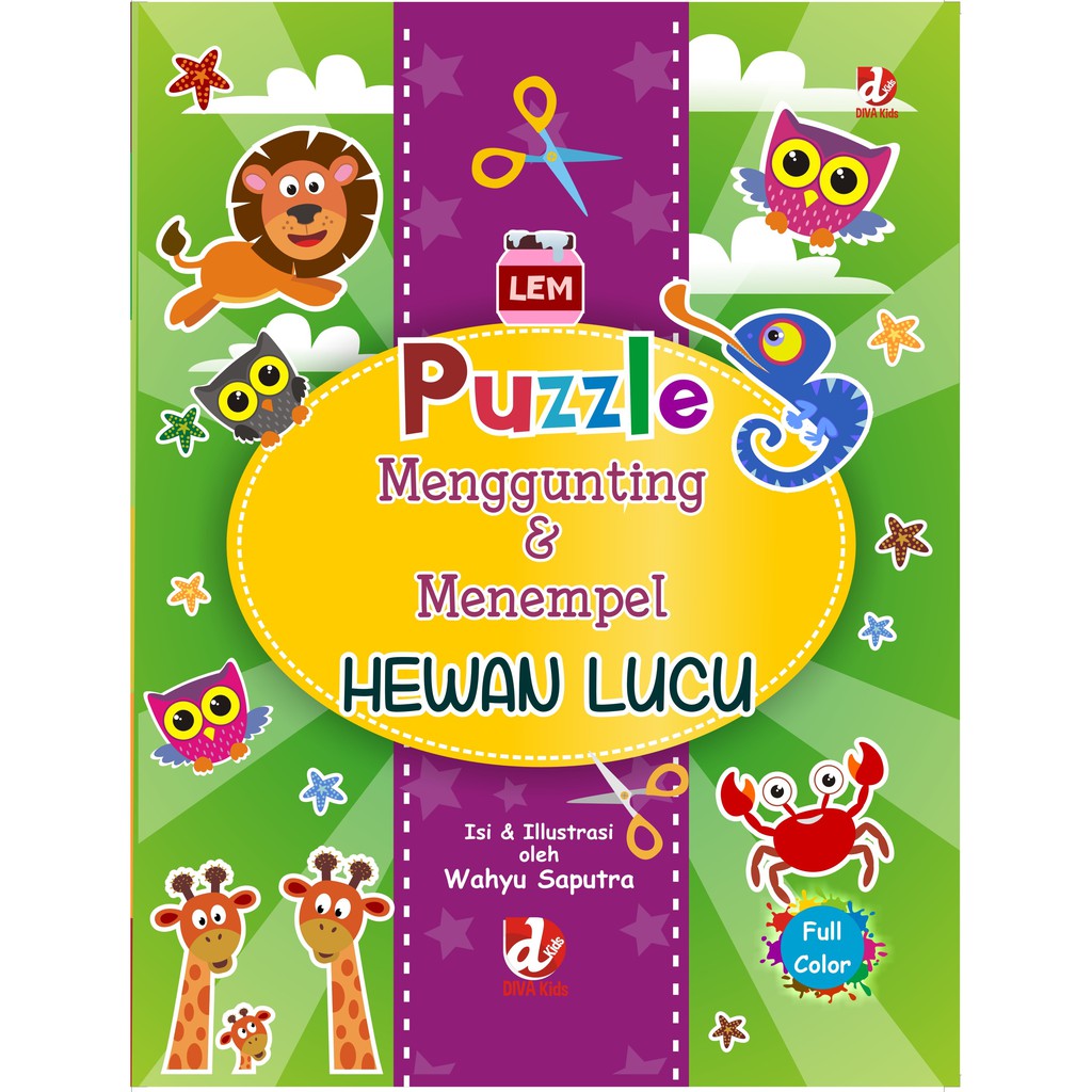 

Buku Puzzle Menggunting dan Menempel Hewan Lucu - DIVA Press