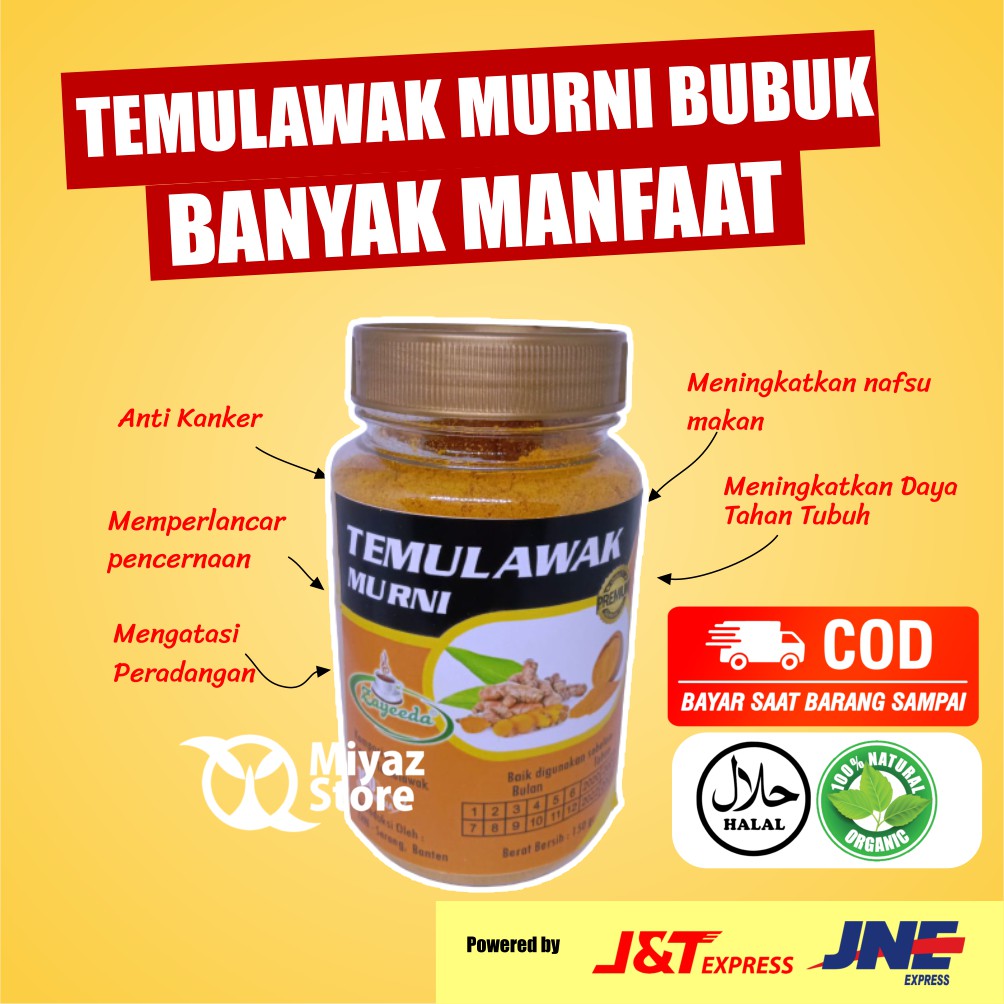 

Temulawak Bubuk Murni Asli Original Instan 150 Gram