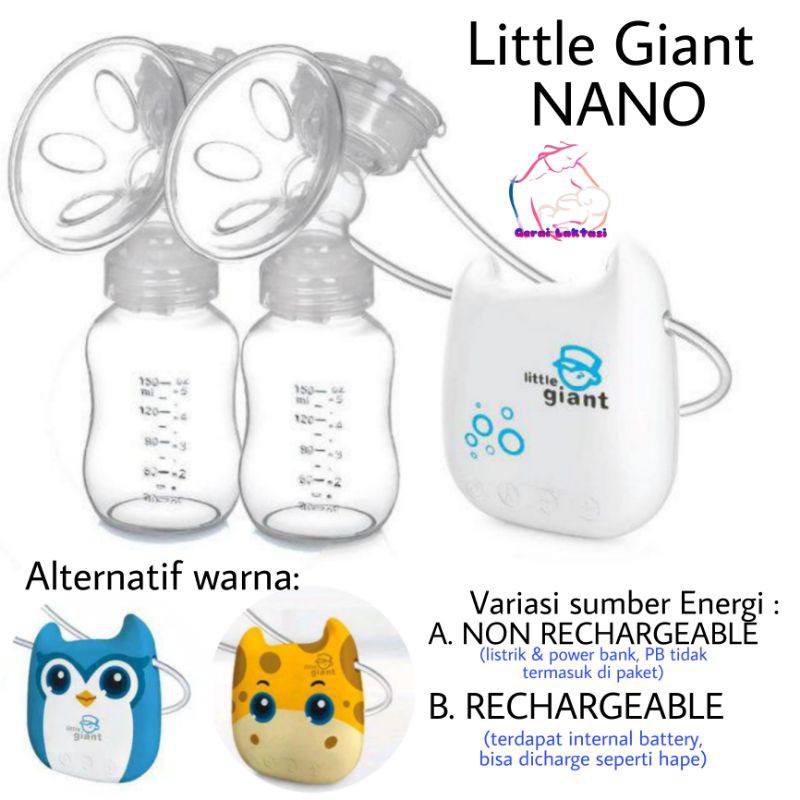 LITTLE GIANT NANO DOUBLE ELECTRIC BREAST PUMP