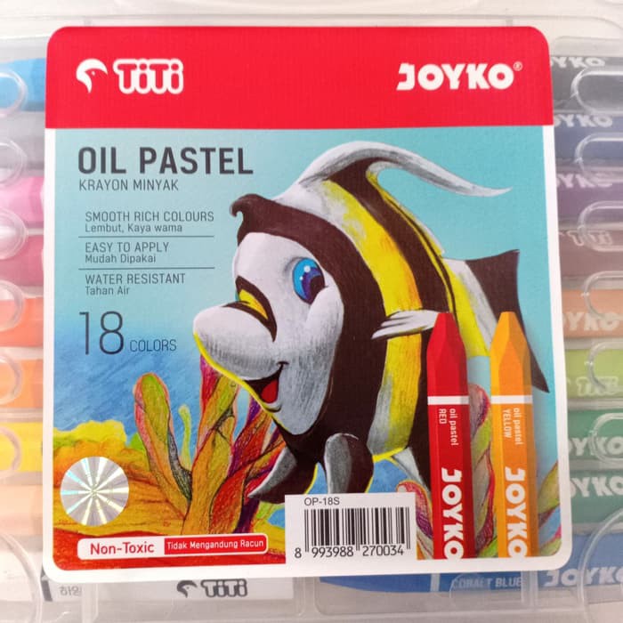 

TiTi Joyko Oil Pastel OP-18S Crayon 18 Colours Krayon Minyak Warna OP 18S