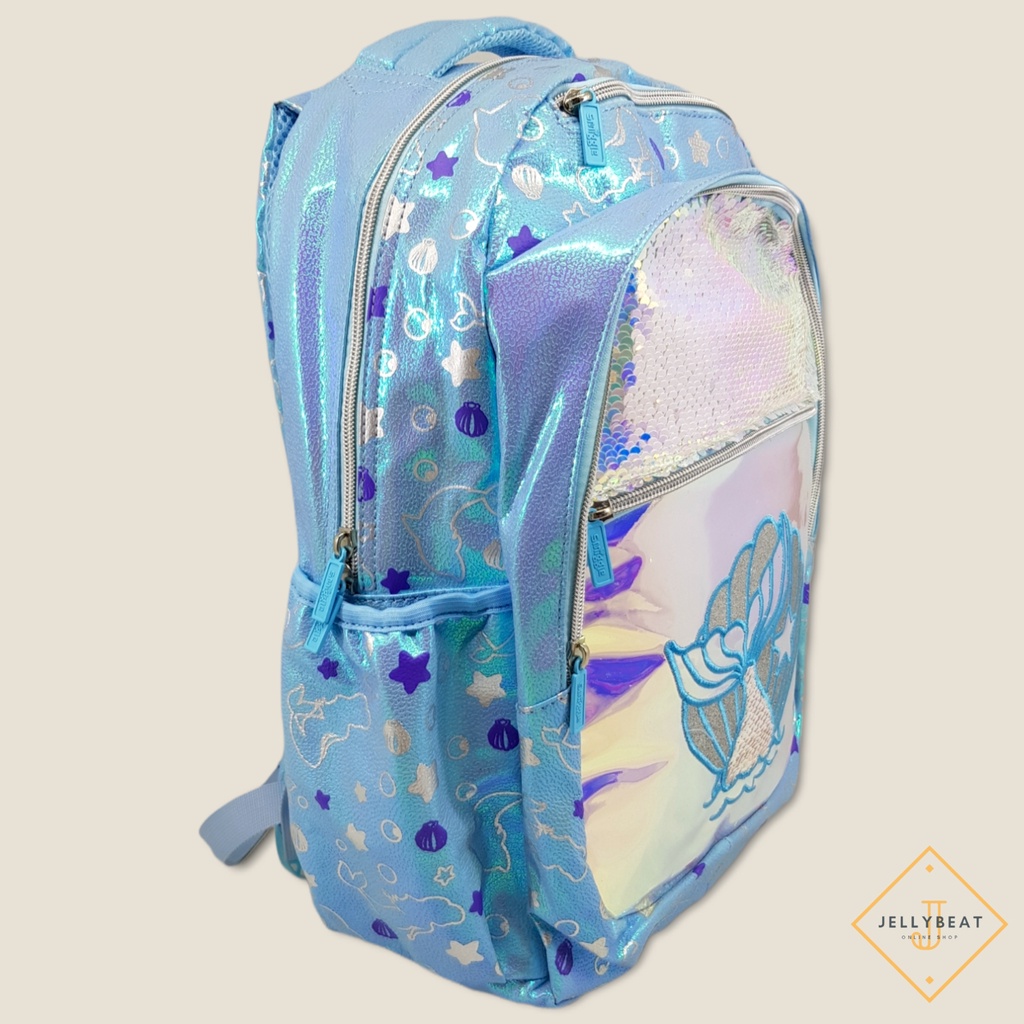 Tas Ransel Import Smiggle - Senior Blue Mermaid