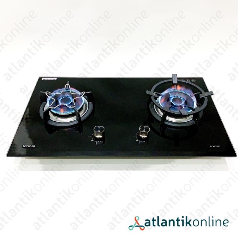 Kompor gas tanam built-in gas hob 2 tungku RINNAI RB-72G RB72G