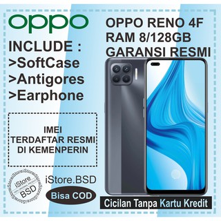OPPO RENO 4F RAM 8/128GB | SUPER AMOLED | GARANSI RESMI 1