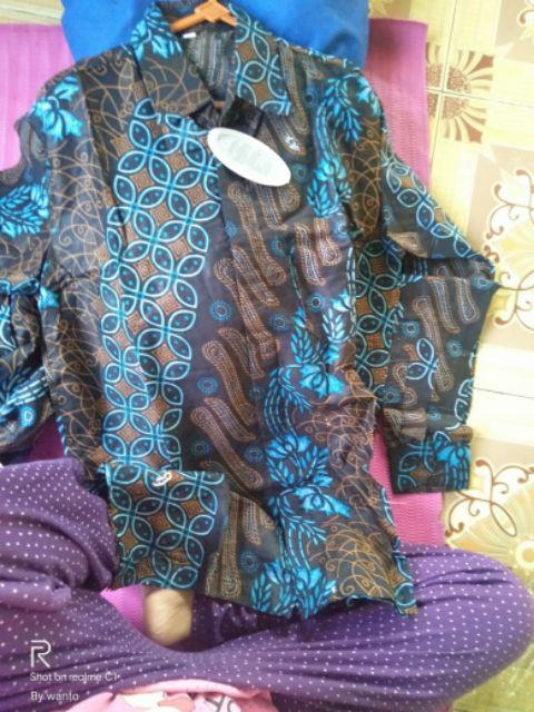 Couple Batik Gamis Size M L Xl Xxl 3l 4l 5l Vad09