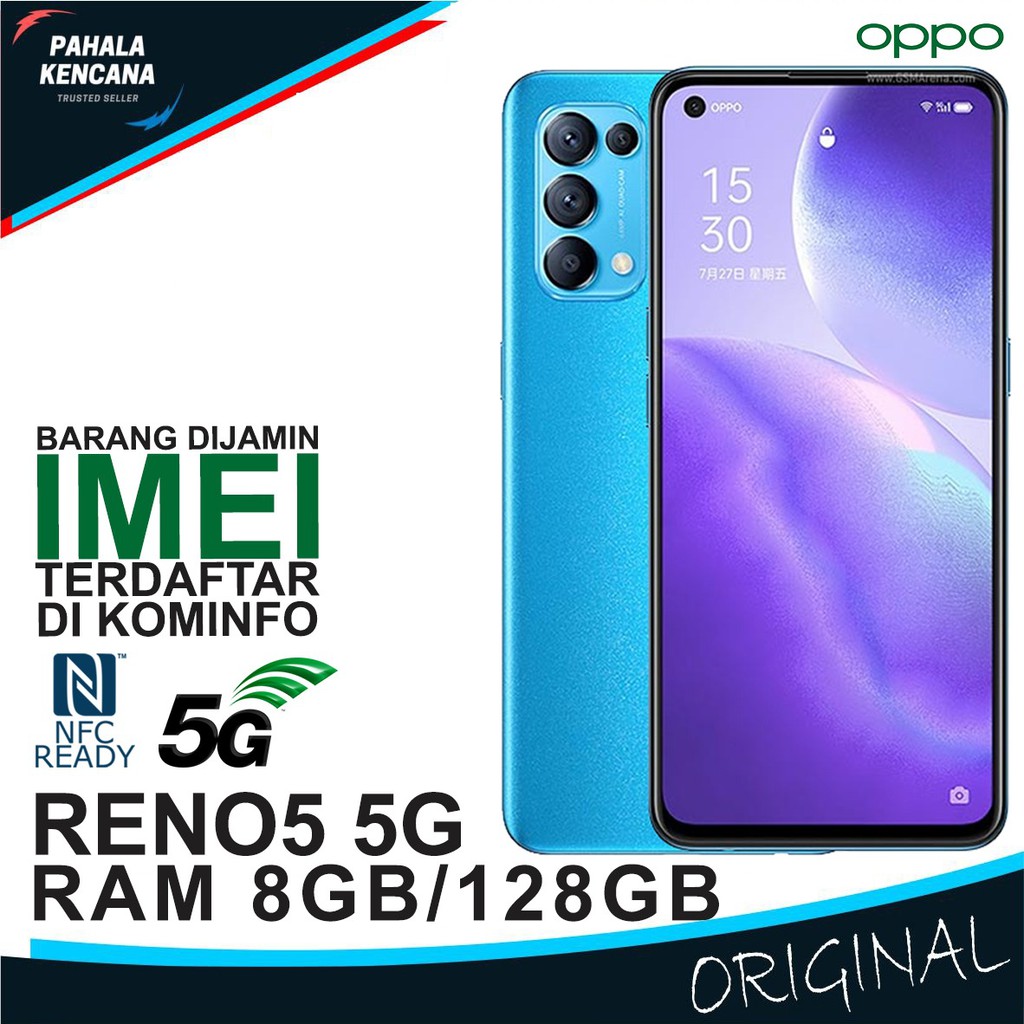 OPPO RENO 5 5G RAM 8GB ROM 128GB GARANSI RESMI OPPO