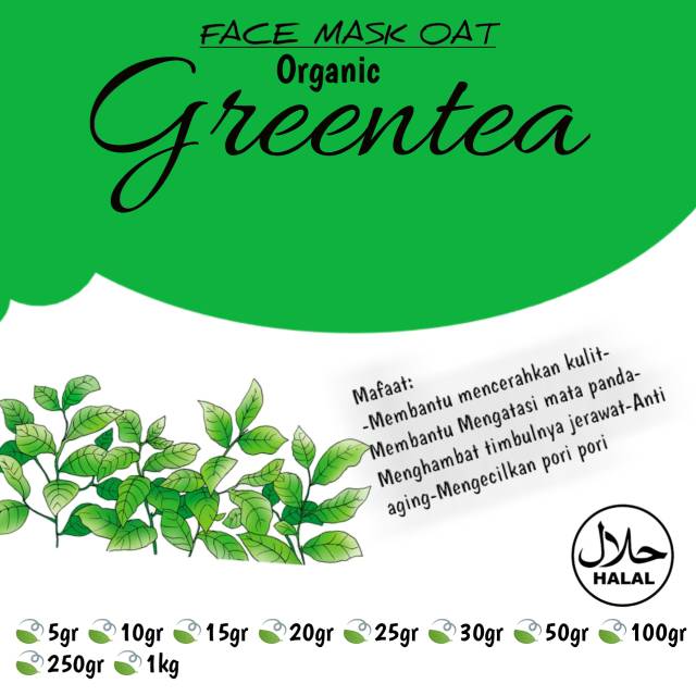 Beli 20pcs free 1pcsFacemask oat kemasan 1000gr