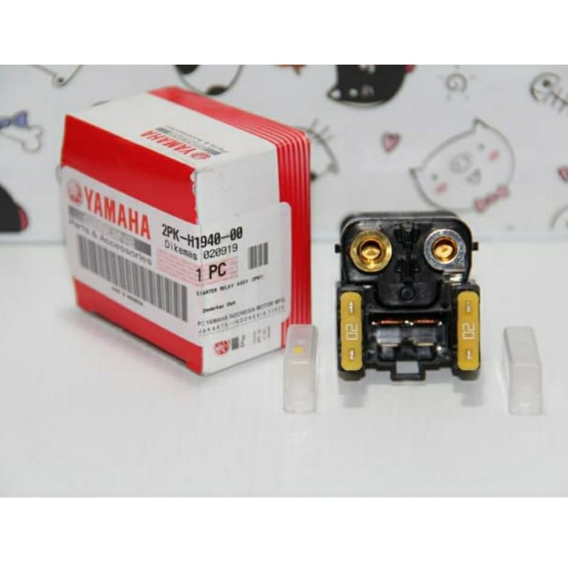 STARTER RELAY ASSY BENDIK STATER STARTER R15 OLD V2 R 15 LAMA ORI YAMAHA 2PK-H1940-00-3