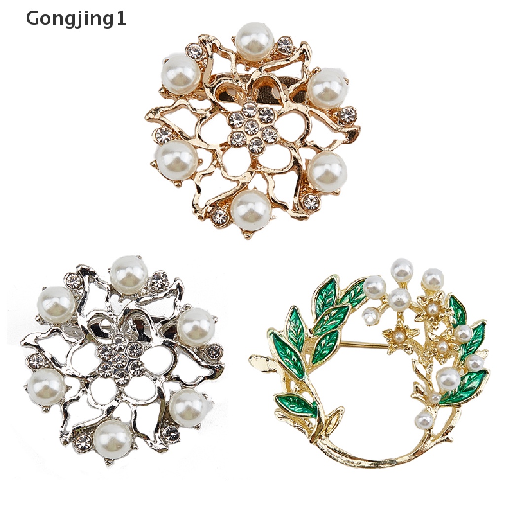 Gongjing1 Bros Pin Enamel Alloy Desain Simple Aksesoris Wanita Untuk Hadiah