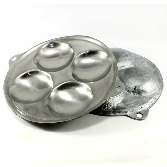 Cetakan Apem Lubang 4 / Wajan Kue Lumpur / Cetakan Telur / Kue Cubit