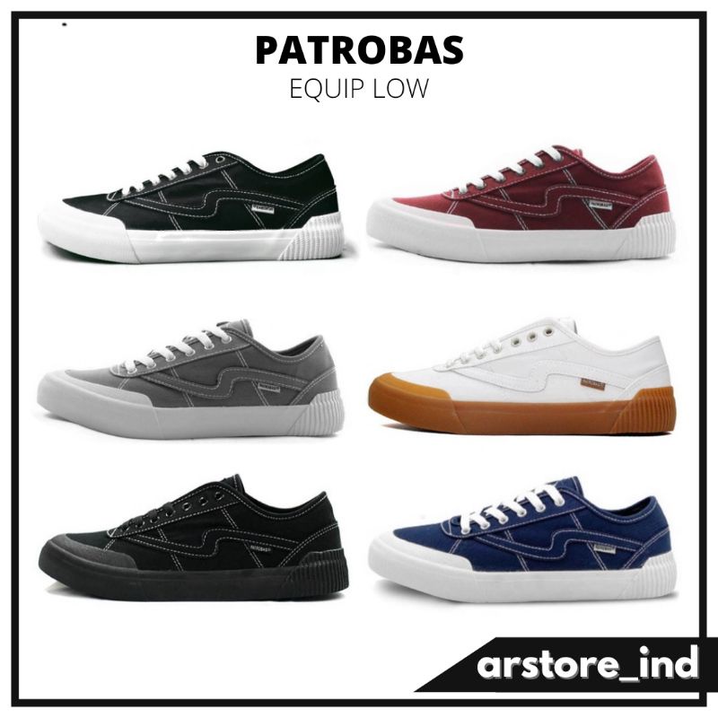 Sepatu Patrobas Equip Low Sepatu Casual Pria Wanita Spatu Kets Formal Cewek Cowok Kekinian