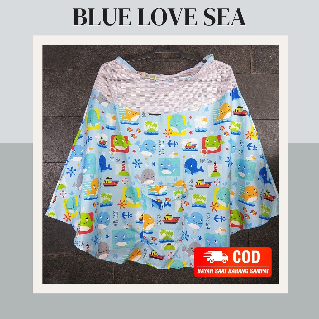 Apron Menyusui Melingkar Kain Penutup Menyusui Celemek Menyusui Bayi Nursing Cover Murah