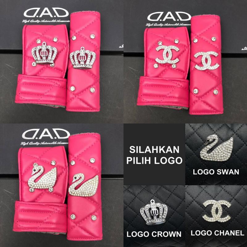 5 Color SARUNG GIGI GEAR HANDBRAKE Mobil DAD MAHKOTA CROWN CHXNEL SWAN ANGSA