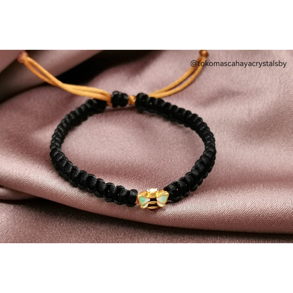 Gelang Charm Lebah &amp; Gelang Tali Serut