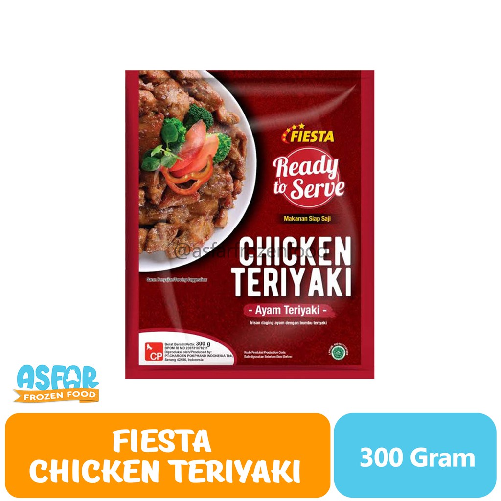 

Fiesta Ready To Serve Chicken Teriyaki Netto 300 Gram