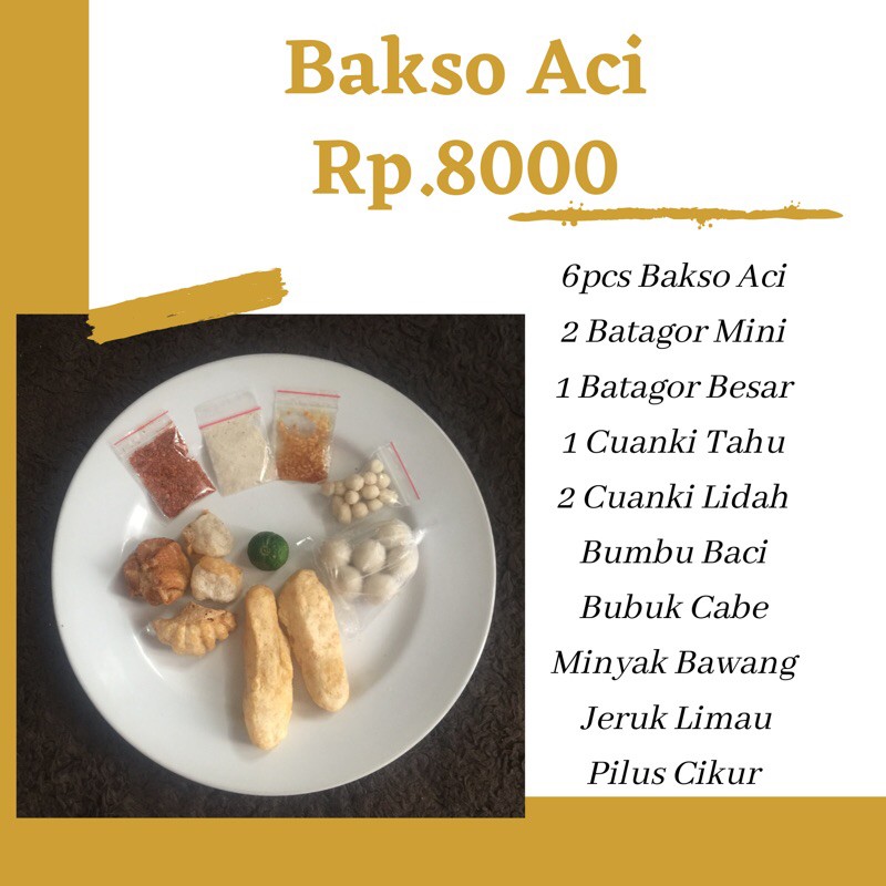 

1 Porsi Bakso Aci Instan Siyap Makan