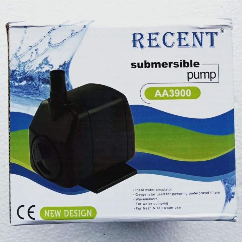 pompa RECENT AA 3900 submersible pump filter mesin celup kolam akuarium ph water pump