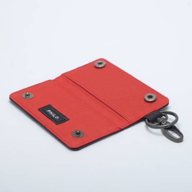 Dompet stnk motor mobil model lipat buku hitam x merah