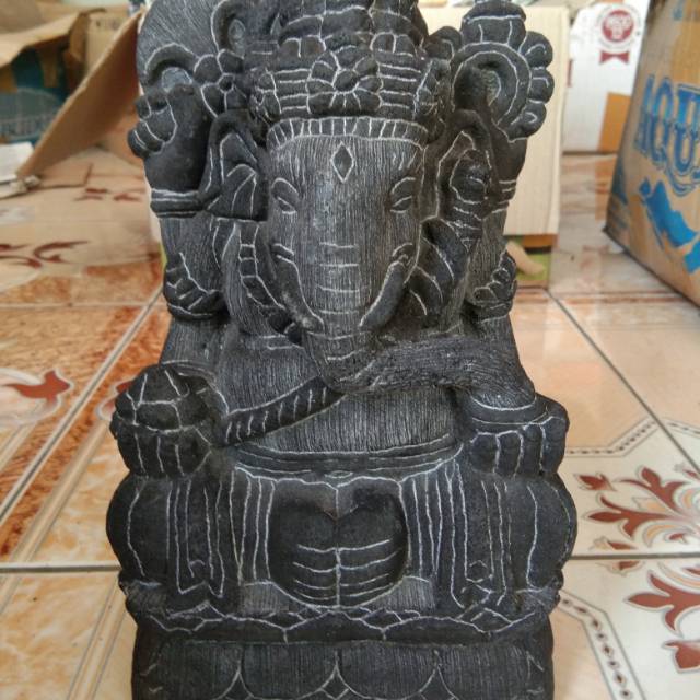 MINIATUR PATUNG GANESHA UKURAN BESAR TINGGI 22CM - SOUVENIR JOGJA.