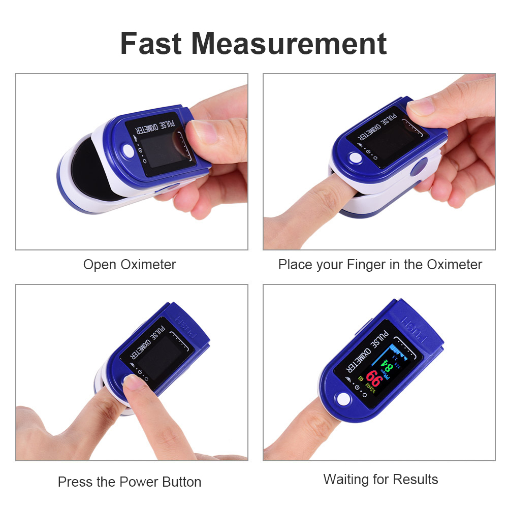 [Available]  4 Warna Ingertip Pulse Oximeter Oxymeter Spo2 Heart Rate LED