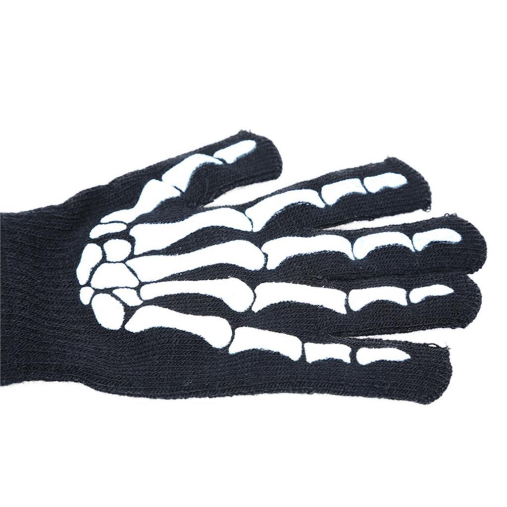 SARUNG TANGAN Skull Gloves Skeleton Ghost Costume Cosplay HALLOWEEN RAJUT