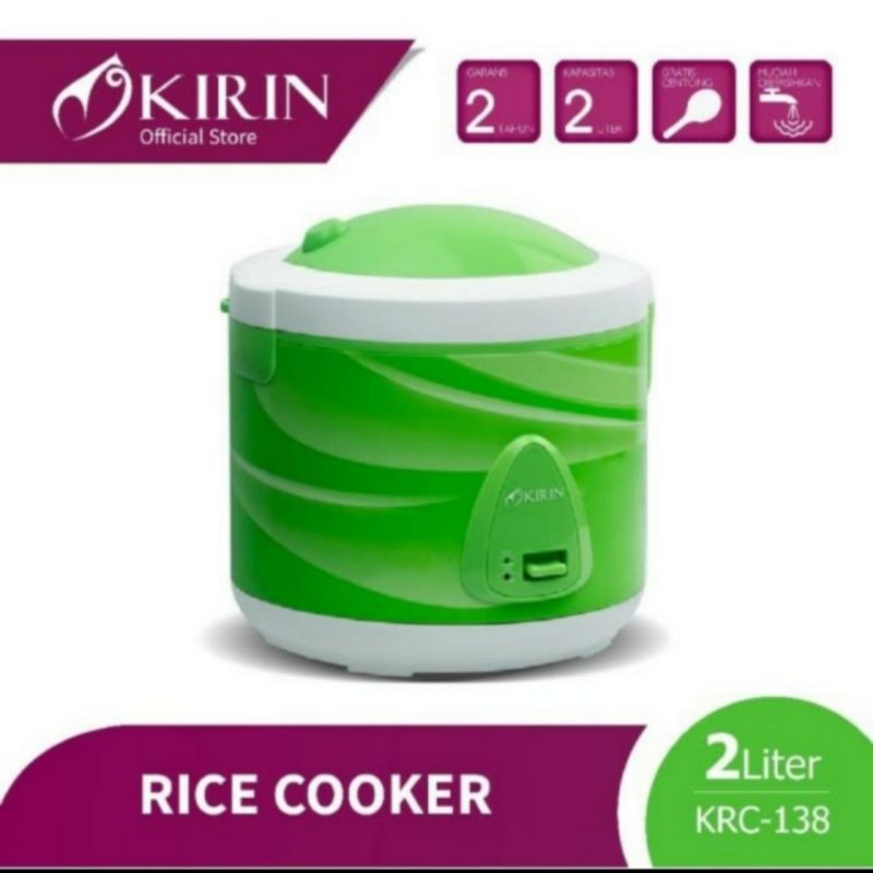 KIRIN MAGIC COM / RICE COOKER 2.0L KRC-138 NON STICK