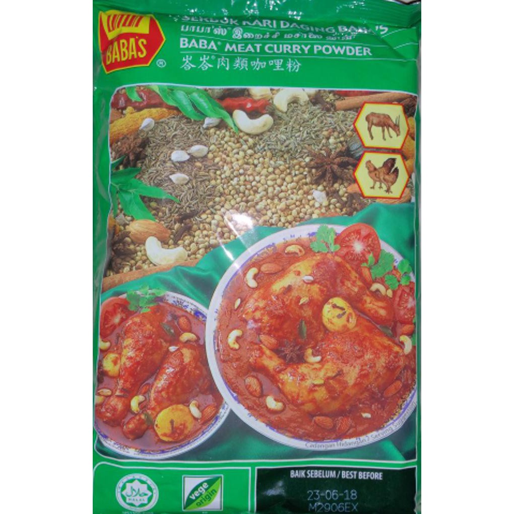

2Ekm Bumbu Kari Daging Babas / Serbuk Baba Meat Curry Powder Malay 250 Gr 9Vum