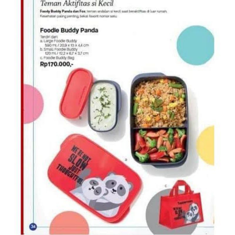 TERMURAH Tempat Bekal Foodie Buddy Panda ori