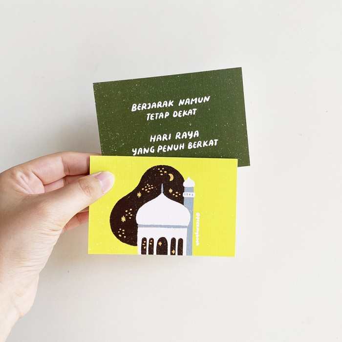 

Terlaris ✨ - 6 kartu mini Hari Raya Peekmybook / Kartu ucapan mni / Greeting cards untuk Hari Raya Eid Mubarak / Idul Fitri3.1.23