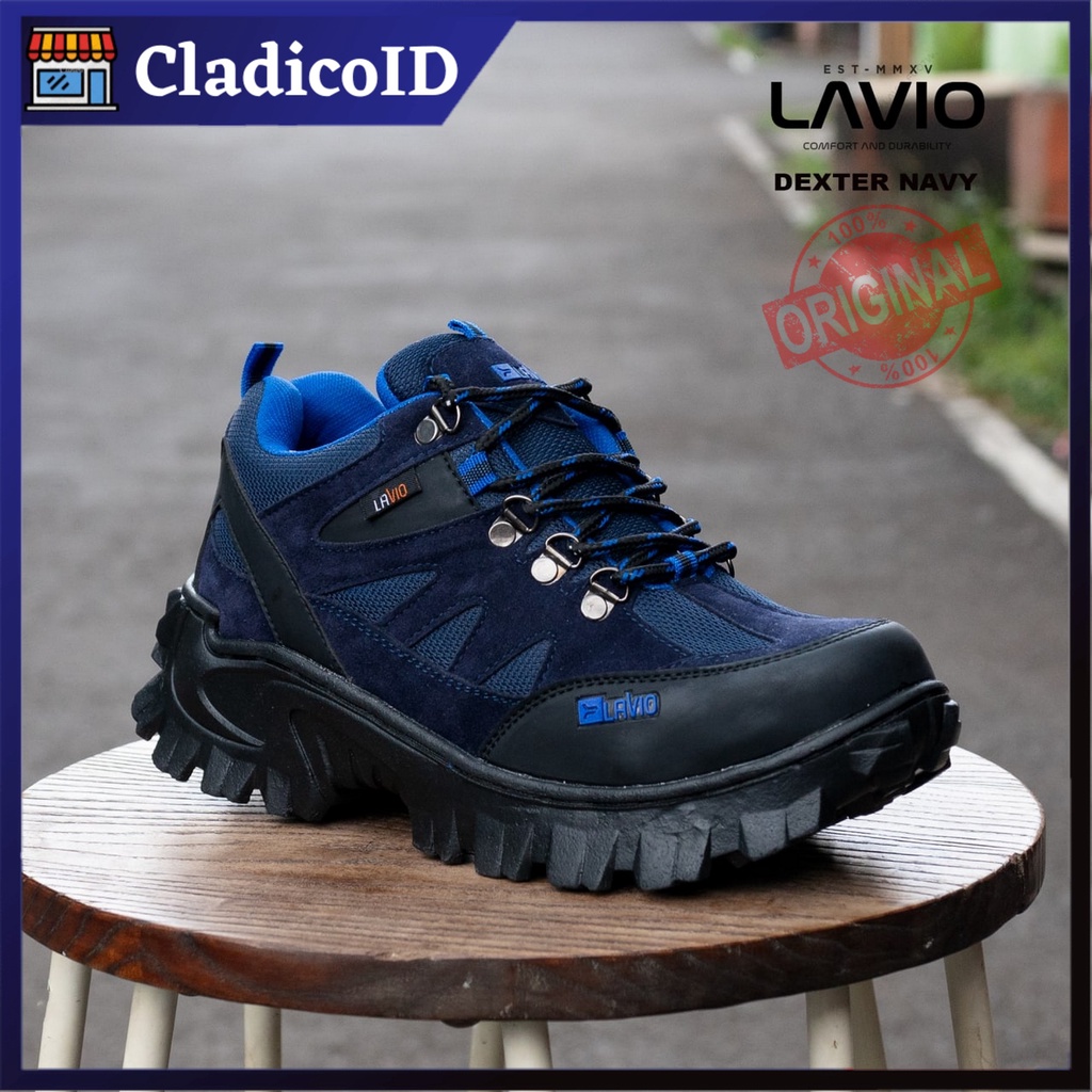 Sepatu Safety Proyek Gunung Hiking Touring Lavio Dexter Outdoor Ujung Besi Pria Terlaris