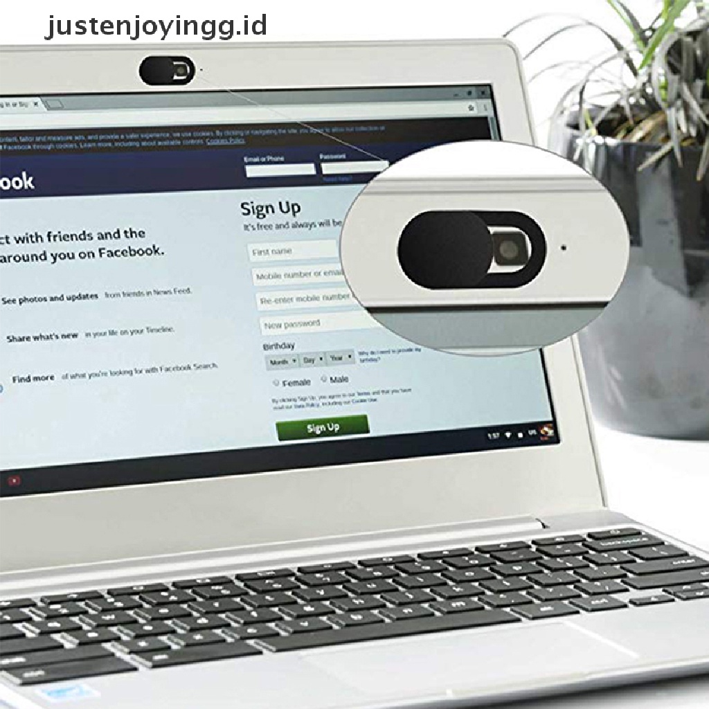 Stiker Penutup Lensa Kamera WebCam Bahan Plastik Untuk iPhone PC Laptop