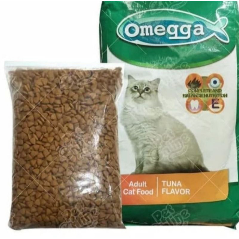 Ekpedisi Only makanan kucing omega tuna repack 10 kg/omegga 10 kg