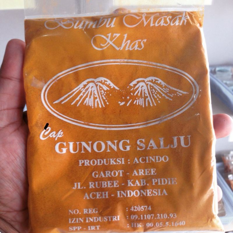

Bumbu Masak Kunyit Bubuk/Kunyet Gileng Aceh perpack/Bungkus