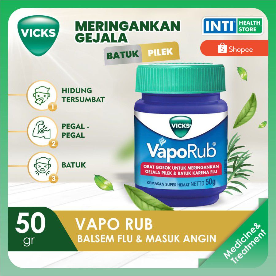 VICKS | Vaporub 50gr | Balsam | Balsam Anak | Balsam Flu &amp; Masuk Angin