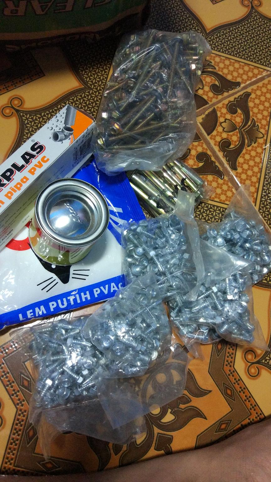 Skrup Roofing Kuning Moonlion / Steel # 12x70 / M5x70 (7cm) Per 50pcs