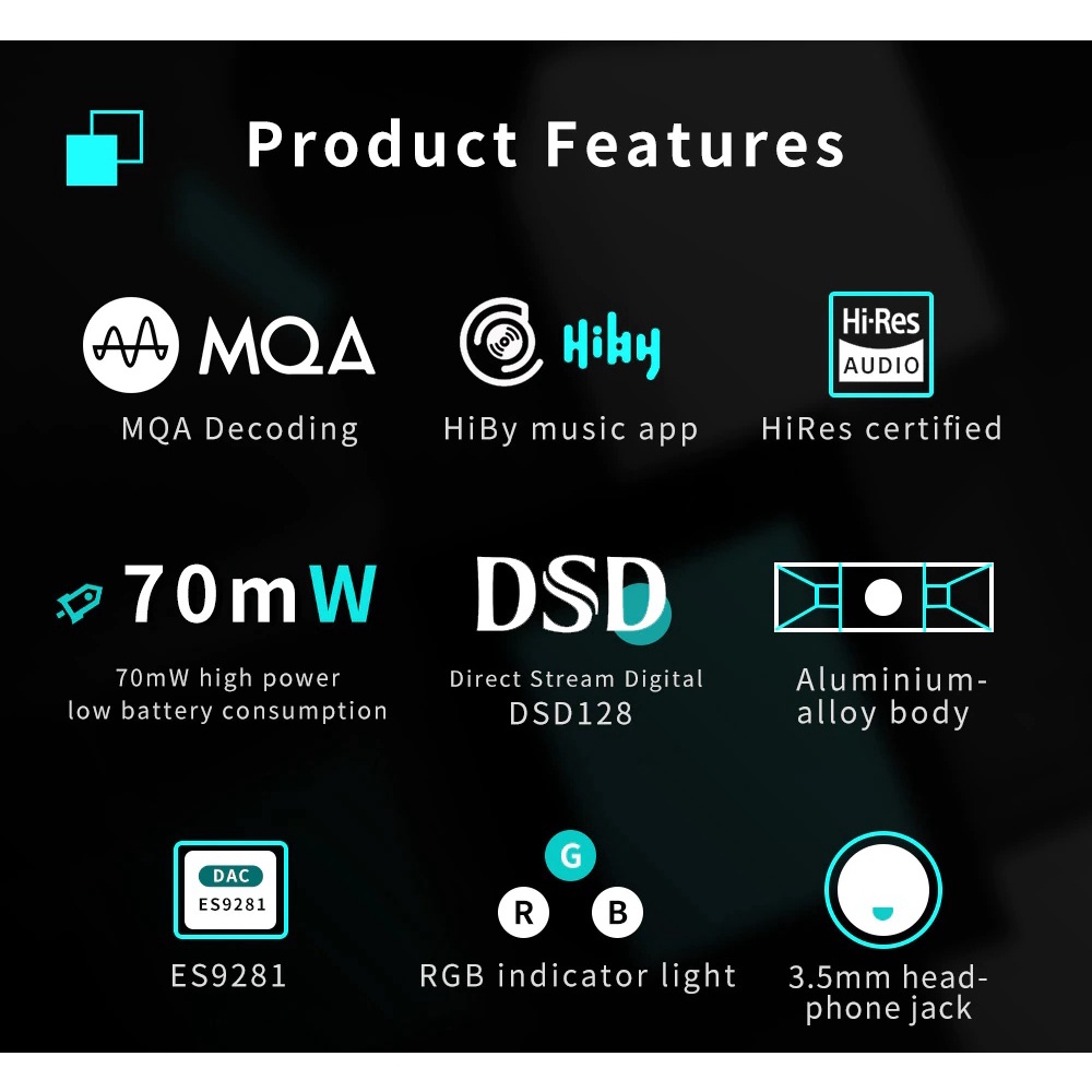 Tempotec Sonata MHD MQA DSD Hiby HiRes USB Audio Dongle