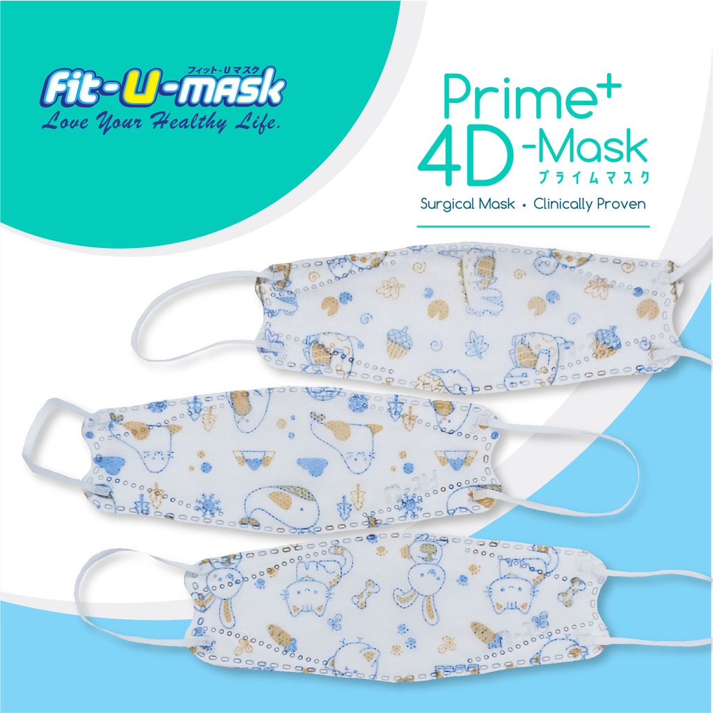 Fit-U Mask 4D Prime+ Kids Sachet isi 2Pcs – Fit-U-Mask >>> top1shop >>> shopee.co.id