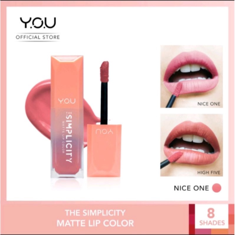 The simplicity lip matte Y.O.U kosmetik
