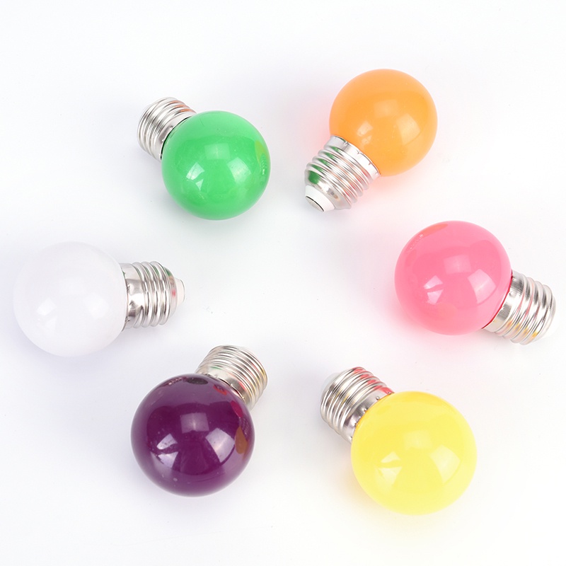 {LUCKID}2W E27 mini LED Golf Ball Bulb Globe Light in Blue, Red, Green, Yellow,White