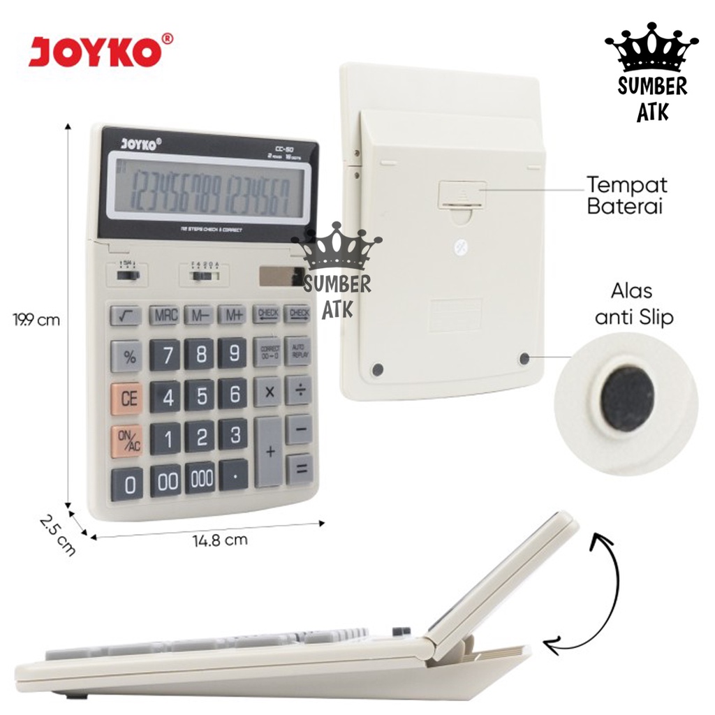 

Calculator Kalkulator Joyko CC-50 16 Digits RB9