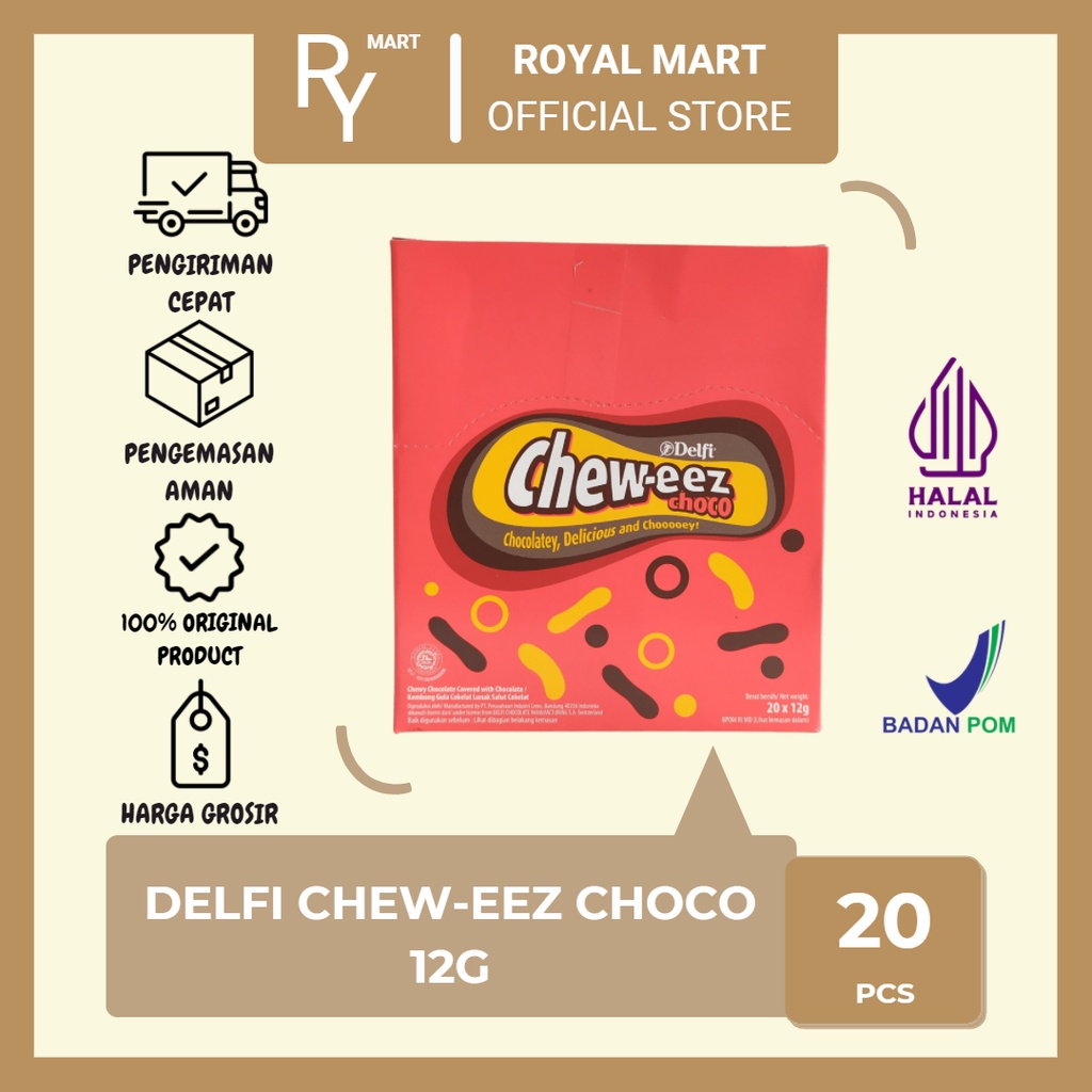 

Delfi Chew-eez Choco Coklat 12g x 20's