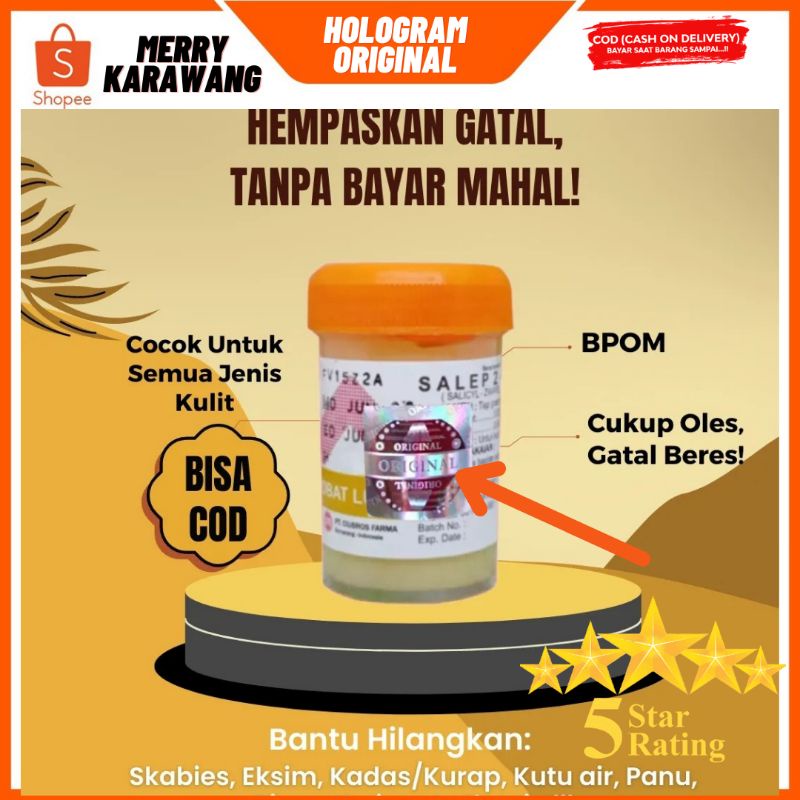 Salep Zwafel 24 Original BPOM Obat Kulit Gatel,Eksim,Scabies,Kudis