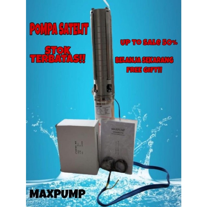 PROMO Mesin Pompa Satelit Sibel 3inch 1hp kipas dan body stainless 3SS Terjangkau