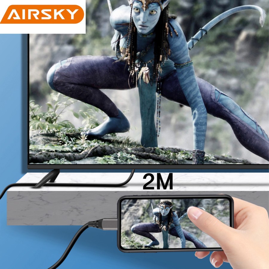 AIRSKY HC-60 USB TYPE-C TO HDMI CABLE FOR GALAXY S10 MATE 10 Macbook..