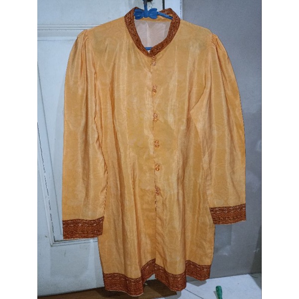 tunik vintage oranye preloved/bekas