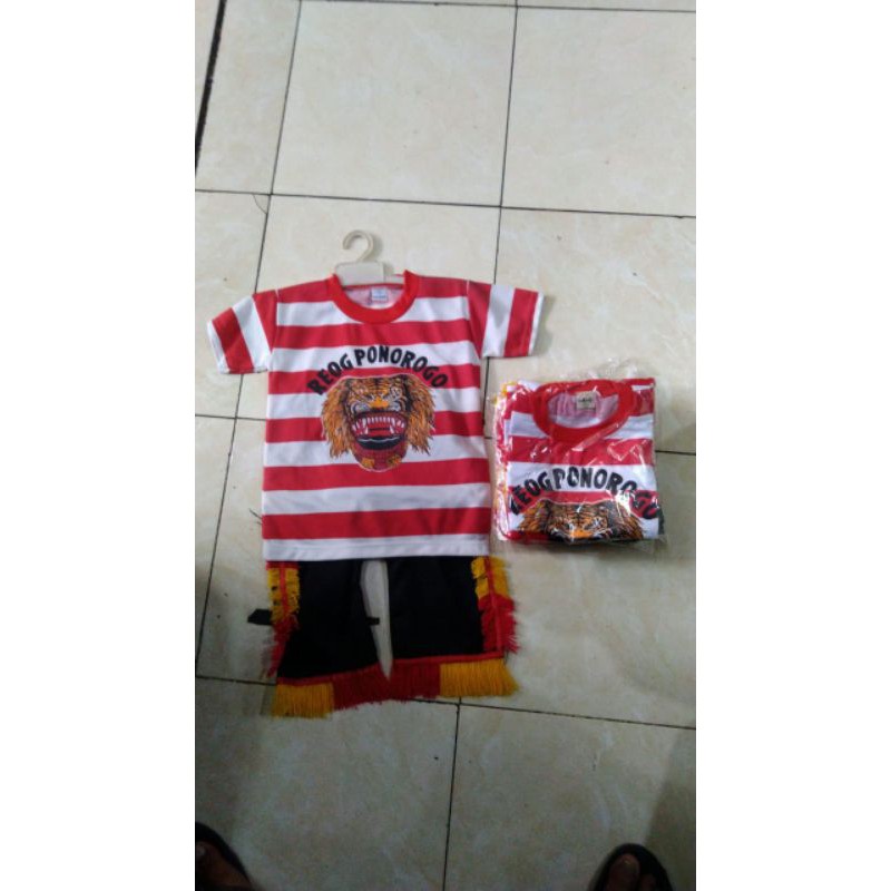 Stelan baju reog anak