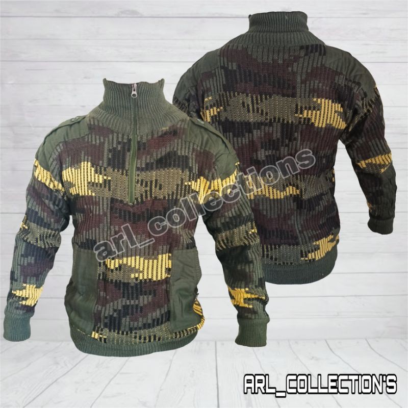 SWEATER RAJUT LORENG TNI MANUAL JAKET SWETER ARMY